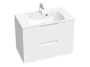 RAVAK SD CLASSIC II skrinka pod umývadlo 80x45x58, 5 cm, 2 zásuvky, lesklá biela