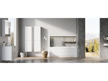 RAVAK CLASSIC II SB vysoká skrinka 40x26x160 cm, 2 dvierka, pánty vpravo, lesklá biela X000001474 Obrázek - fotka