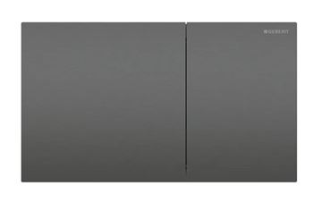 GEBERIT SIGMA 70 ovládacie tlačidlo pre dve splachovania, easy-to-clean, oceľ, kartáčovaný čierny chróm