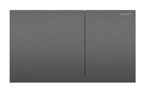 GEBERIT SIGMA 70 ovládacie tlačidlo pre dve splachovania, easy-to-clean, oceľ, kartáčovaný čierny chróm