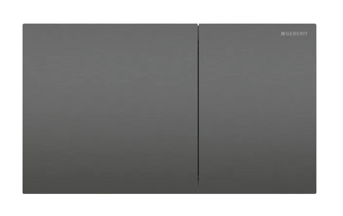 GEBERIT SIGMA 70 ovládacie tlačidlo pre dve splachovania, easy-to-clean, oceľ, kartáčovaný čierny chróm 115.622.QD.1 Obrázek - Hlavní obrázek