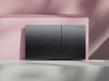 GEBERIT SIGMA 70 ovládacie tlačidlo pre dve splachovania, easy-to-clean, oceľ, kartáčovaný čierny chróm 115.622.QD.1 Obrázek - fotka