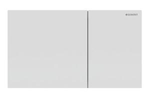 GEBERIT SIGMA 70 ovládacie tlačidlo pre dve splachovania, easy-to-clean, oceľ, matná biela