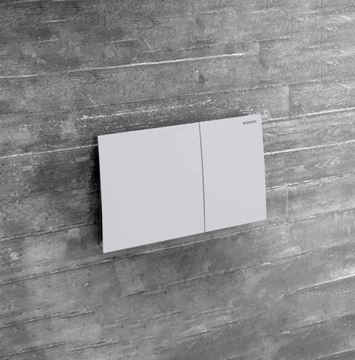GEBERIT SIGMA 70 ovládacie tlačidlo pre dve splachovania, easy-to-clean, oceľ, matná biela  115.622.JT.1 Obrázek - fotka