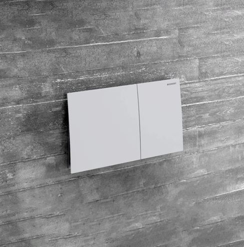 GEBERIT SIGMA 70 ovládacie tlačidlo pre dve splachovania, easy-to-clean, oceľ, matná biela  115.622.JT.1 Obrázek - fotka