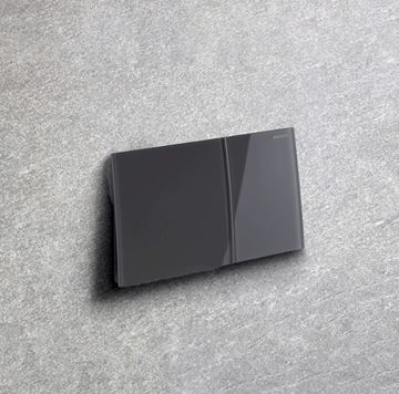 GEBERIT SIGMA 70 ovládacie tlačidlo pre dve splachovania, easy-to-clean, sklo, láva  115.622.JK.1 Obrázek - fotka
