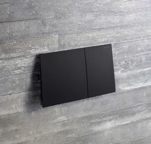 GEBERIT SIGMA 70 ovládacie tlačidlo pre dve splachovania, easy-to-clean, oceľ, matná čierna  115.622.14.1 Obrázek - fotka