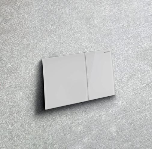 GEBERIT SIGMA 70 ovládacie tlačidlo pre dve splachovania, easy-to-clean, sklo, biela  115.622.SI.1 Obrázek - fotka