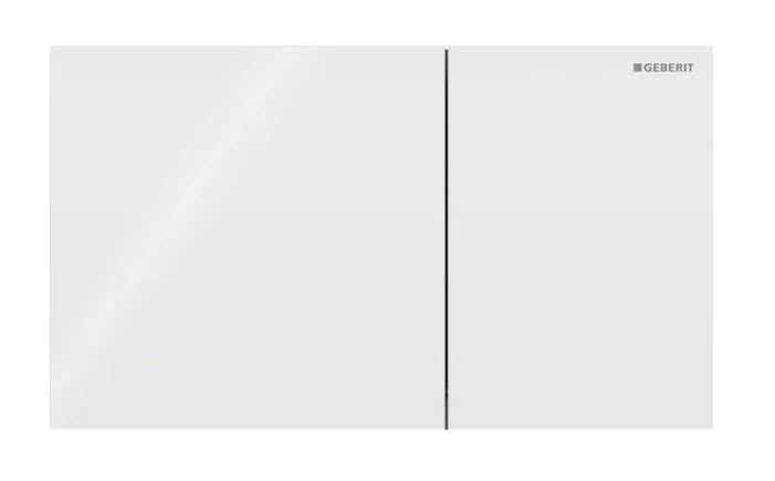 GEBERIT SIGMA 70 ovládacie tlačidlo pre dve splachovania, easy-to-clean, sklo, biela  115.622.SI.1 Obrázek - Hlavní obrázek