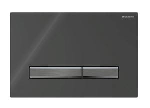 GEBERIT SIGMA 50 ovládacie tlačidlo pre dve splachovania, easy-to-clean, zinok/plast, čierna 