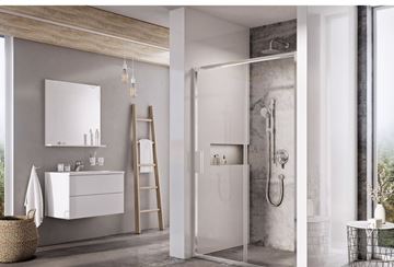 RAVAK BLIX SLIM BLSDP2 120 sprchové dvere 120x195 cm, lesklý chróm/číre sklo