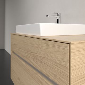 VILLEROY & BOCH COLLARO skrinka pod umývadlo 100x50x54,8 cm, 2 zásuvky, s osvetlením, Nordic Oak C017B0VJ Obrázek - fotka