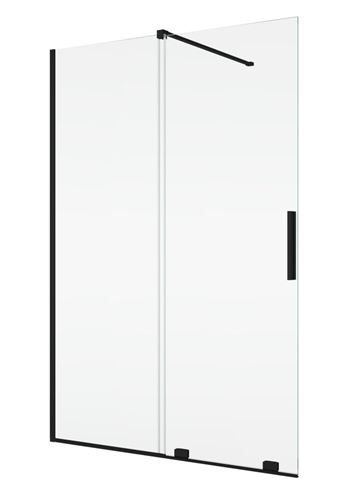 RONAL AMALIA D35S2 sprchové dvere 120x200 cm, posuvné, matná čierna / číre sklo D35S2 120 06 07 Obrázek - Hlavní obrázek