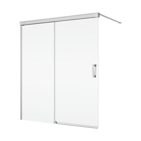 RONAL CADURA CAW2BD vaňová zástena 120x160 cm, pravá, posuvná, aluchróm/číre sklo CAW2BD 120 50 07 Obrázek - Hlavní obrázek