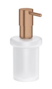 GROHE ESSENTIALS dávkovač tekutého mydla 160 ml, bez držiaka, sklo, kartáčovaný warm sunset