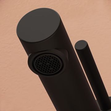 VITRA ORIGIN umývadlová stojanková batéria, s odtokovou súpravou, matná čierna A4256936WTC Obrázek - fotka