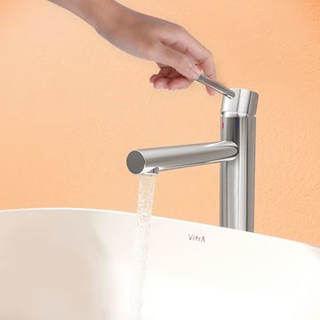 VITRA ORIGIN umývadlová stojanková batéria, s odtokovou súpravou, chróm A42569 Obrázek - fotka