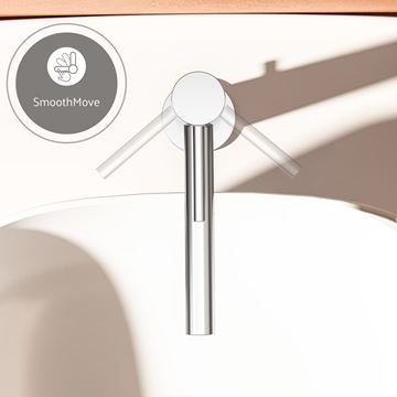 VITRA ORIGIN umývadlová stojanková batéria, s odtokovou súpravou, chróm A42568 Obrázek - fotka
