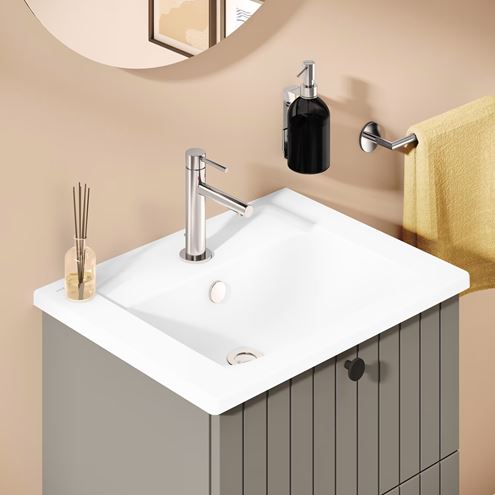 VITRA ORIGIN umývadlová stojanková batéria, s odtokovou súpravou, chróm A42568 Obrázek - fotka