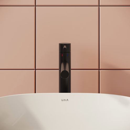 VITRA ORIGIN umývadlová stojanková batéria, matná čierna A4255736WTC Obrázek - fotka