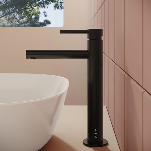 VITRA ORIGIN umývadlová stojanková batéria, matná čierna A4255736WTC Obrázek - fotka