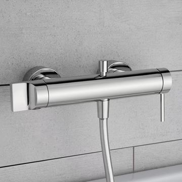 VITRA ORIGIN vaňová nástenná batéria, s prepínačom, chróm A42619 Obrázek - fotka