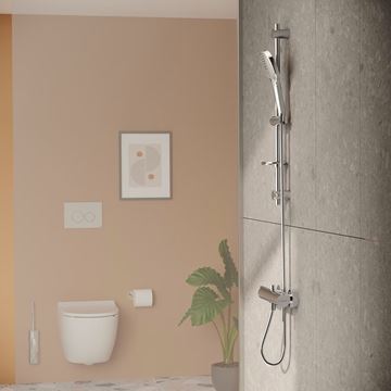 VITRA ORIGIN vaňová nástenná batéria, s prepínačom, chróm A42619 Obrázek - fotka