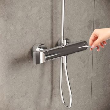 VITRA ORIGIN vaňová nástenná batéria, s prepínačom, chróm A42619 Obrázek - fotka
