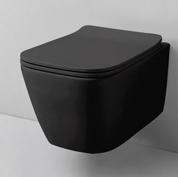 ARTCERAM A16 závesné WC, Rimless splachovanie, matná čierna  ASV003 17,00 Obrázek - fotka