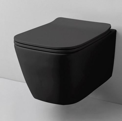 ARTCERAM A16 závesné WC, Rimless splachovanie, matná čierna  ASV003 17,00 Obrázek - fotka
