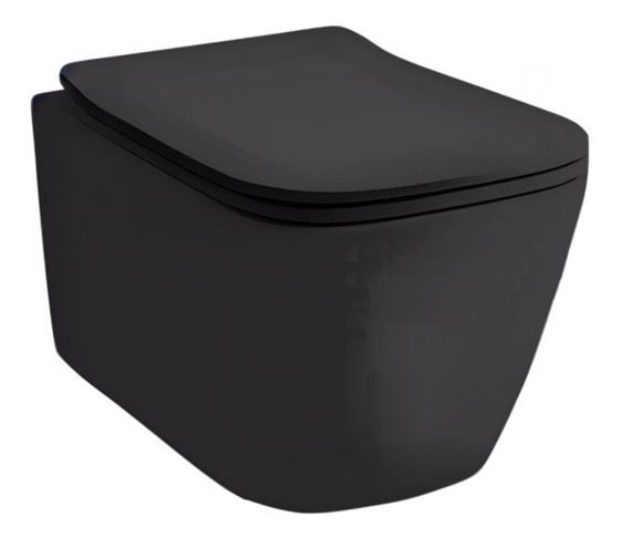ARTCERAM A16 závesné WC, Rimless splachovanie, matná čierna  ASV003 17,00 Obrázek - Hlavní obrázek