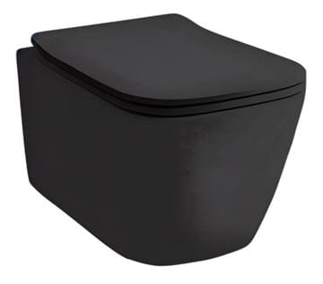 ARTCERAM A16 závesné WC, Rimless splachovanie, matná čierna 