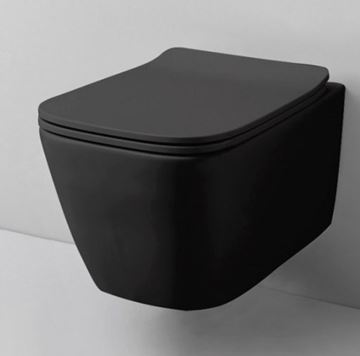 ARTCERAM A16 WC sedátko slim, SoftClose, matná čierna  ASA001 17,71 Obrázek - fotka