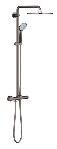 GROHE EUPHORIA SYSTEM 310 sprchový set s termostatickou batériou, horná sprcha, ručná sprcha s 3 prúdmi, tyč, hadica, hard graphite 26075A00 Obrázek - Hlavní obrázek