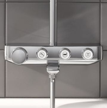 GROHE EUPHORIA SMARTCONTROL SYSTEM 260 vaňová termostatická batéria, s hornou a ručnou sprchou s 3 prúdmi, chróm 26510000 Obrázek - fotka