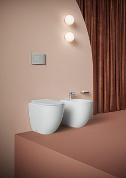 ARTCERAM FILE 2.0 WC sedadlo Slim, SoftClose, mat sand FLA014 59 Obrázek - fotka