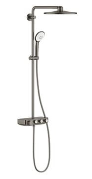 GROHE EUPHORIA SMARTCONTROL SYSTEM 310 DUO sprchový set s termostatickou batériou, horná sprcha, ručná sprcha s 3 prúdmi, tyč, hadica, kartáčovaný hard graphite