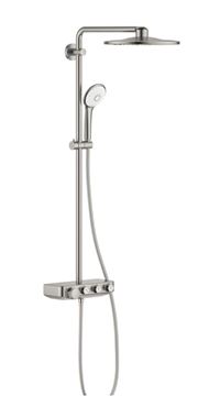 GROHE EUPHORIA SMARTCONTROL SYSTEM 310 DUO sprchový set s termostatickou batériou, horná sprcha, ručná sprcha s 3 prúdmi, tyč, hadica, supersteel