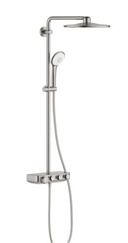 GROHE EUPHORIA SMARTCONTROL SYSTEM 310 DUO sprchový set s termostatickou batériou, horná sprcha, ručná sprcha s 3 prúdmi, tyč, hadica, supersteel 26507DC0 Obrázek - Hlavní obrázek