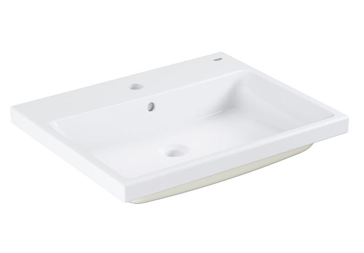 GROHE CUBE CERAMIC umývadlo 60 cm, s otvorom pre batériu a prepadom, brúsené, PureGuard, alpská biela 3947900H Obrázek - Hlavní obrázek