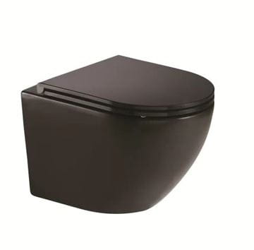 BASIC PRE závesné WC, so SoftClose sedadlom, hygienické splachovanie, matná čierna
