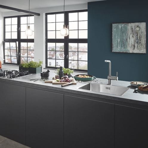 GROHE K700 nerezový drez 550x450 mm, kartáčovaná nerez  31726SD0 Obrázek - fotka