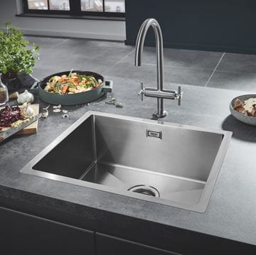 GROHE K700 nerezový drez 550x450 mm, kartáčovaná nerez  31726SD0 Obrázek - fotka