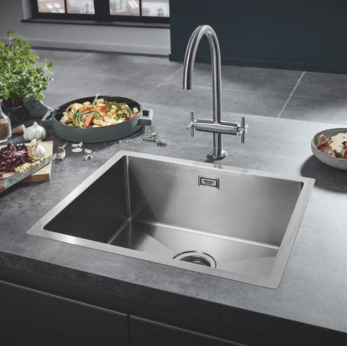 GROHE K700 nerezový drez 550x450 mm, kartáčovaná nerez  31726SD0 Obrázek - fotka