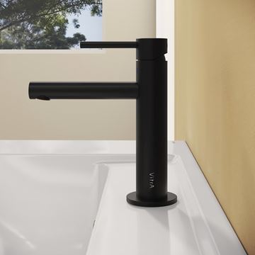 VITRA ORIGIN umývadlová stojanková batéria, matná čierna A4255636WTC Obrázek - fotka