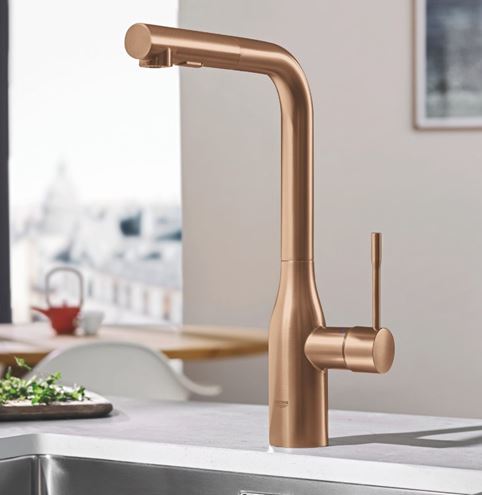 GROHE ESSENCE NEW drezová batéria, s vyťahovacou sprškou, brúsený warm sunset 30270DL0 Obrázek - fotka