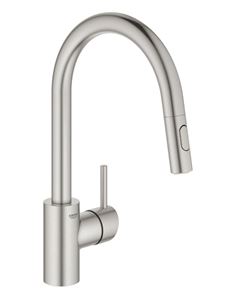 GROHE CONCETTO drezová batéria, s vyťahovacou sprškou, supersteel