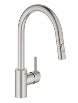 GROHE CONCETTO drezová batéria, s vyťahovacou sprškou, supersteel