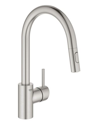 GROHE CONCETTO drezová batéria, s vyťahovacou sprškou, supersteel 31483DC2 Obrázek - Hlavní obrázek