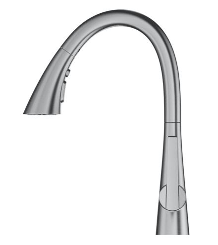 GROHE ZEDRA drezová batéria, s vyťahovacou sprškou, supersteel 32294DC2 Obrázek - fotka